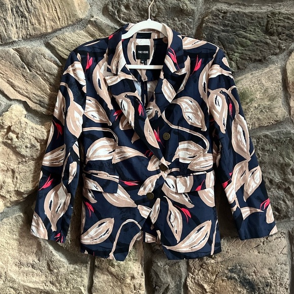 ⚫️ Nic + Zoe Petites Budding Printed Business Two-Button Blazer - Picture 10 of 11